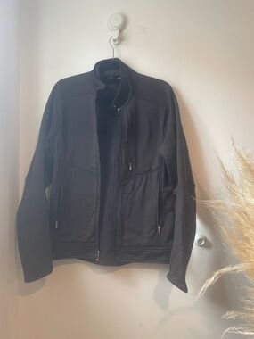Nau Charcoal Soft-shell Collar Jacket Sz M B126